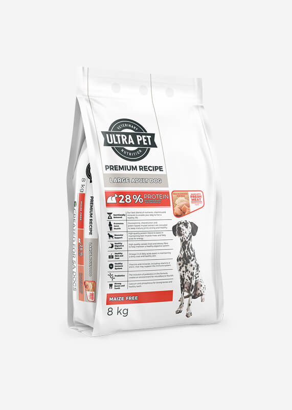 Premium Recipe Large Adult dog food bag