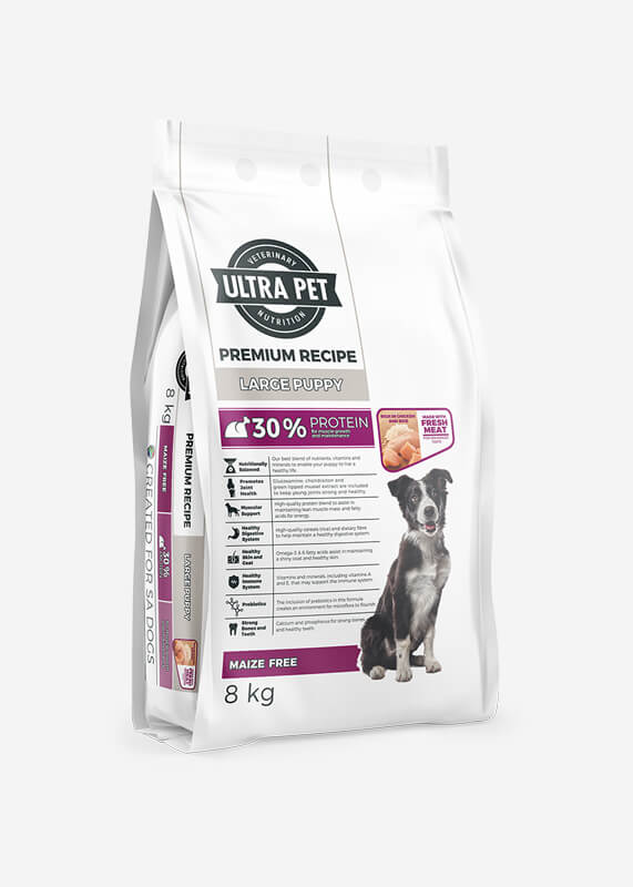 Premium Recipe Large Puppy dog food bag