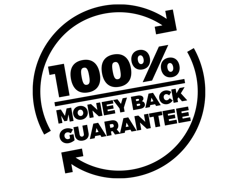 100 % money back guarantee