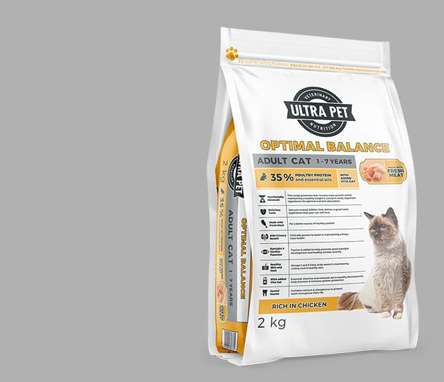 Optimal Balance for cats product pack shot